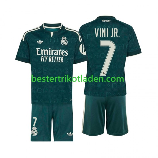 Fußballtrikot Real Madrid Vinicius Junior 7 Auswärts Trikot Away 2026-2027 Kurzarm für Kinder