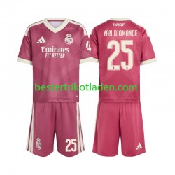 Fußballtrikot Real Madrid Yan Diomande 25 Ausweich Trikot 3rd 2026-2027 Kurzarm für Kinder