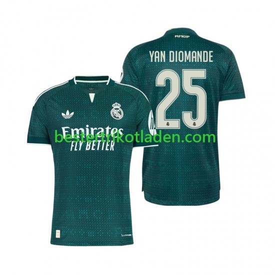 Fußballtrikot Real Madrid Yan Diomande 25 Auswärts Trikot Away 2026-2027 Kurzarm für Herren