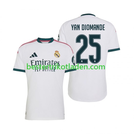 Fußballtrikot Real Madrid Yan Diomande 25 Heim Trikot Home 2026-2027 Kurzarm für Herren