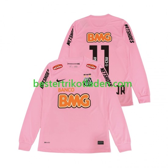 Fußballtrikot Santos Neymar JR 11 2012 2013 Retro Viertes trikot Langarm für Herren
