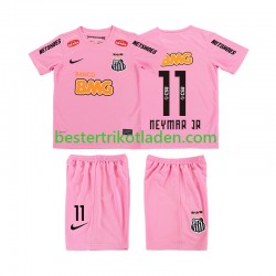 Fußballtrikot Santos Neymar JR 11 2012 2013 Retro Viertes trikot Kurzarm für Kinder