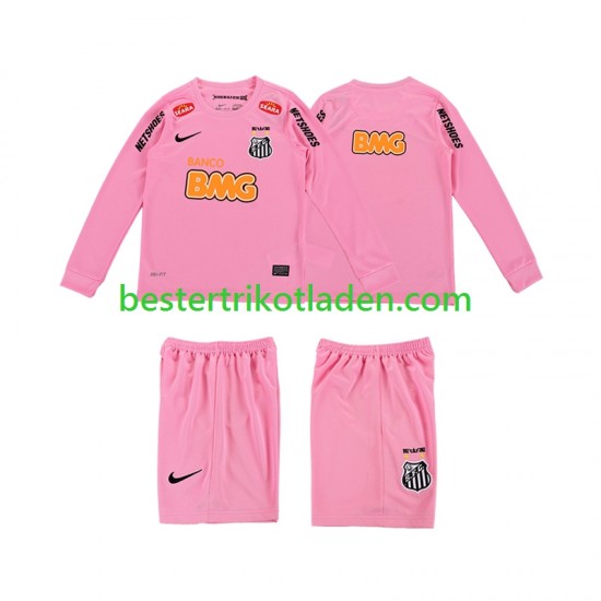 Fußballtrikot Santos 2012 2013 Retro Viertes trikot Langarm für Kinder