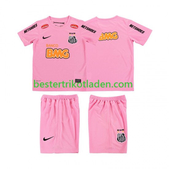 Fußballtrikot Santos 2012 2013 Retro Viertes trikot Kurzarm für Kinder
