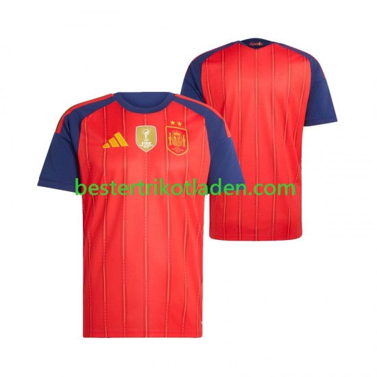 Fußballtrikot Spanien 2-star Heim Trikot Home 2026-2027 Kurzarm für Herren