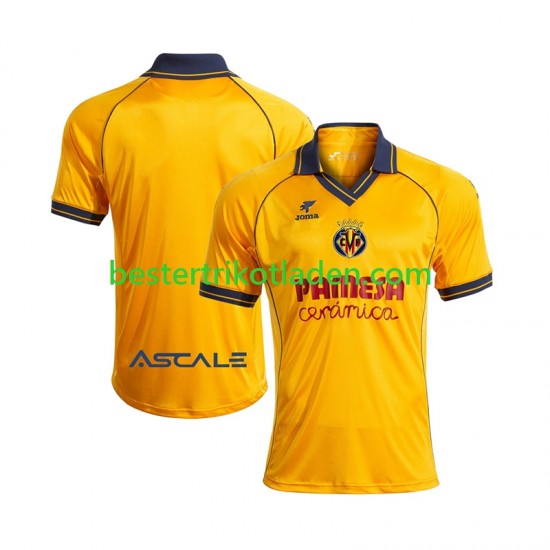 Fußballtrikot Villarreal CF Retro Heim Trikot Home 2025-2026 Kurzarm für Herren
