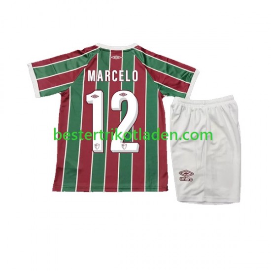 Fußballtrikot Fluminense Marcelo 12 Heim Trikot Home 2023-2024 Kurzarm für Kinder