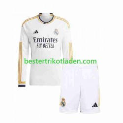 Fußballtrikot Real Madrid Heim Trikot Home 2023-2024 Langarm für Kinder