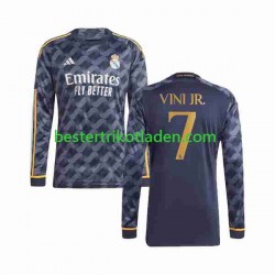 Fußballtrikot Real Madrid Vini Jr 7 Auswärts Trikot Away 2023-2024 Langarm für Herren