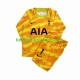 Fußballtrikot Tottenham Hotspur Hugo Orangecolor Torwart Auswärts Trikot Away 2023-2024 Langarm für Kinder