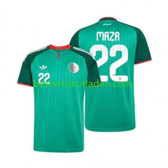 Fußballtrikot Algerien Ibrahim Maza 22 Auswärts Trikot Away 2026 Kurzarm für Herren