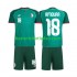 Fußballtrikot Algerien Mohamed Amoura 18 Auswärts Trikot Away 2026 Kurzarm für Kinder