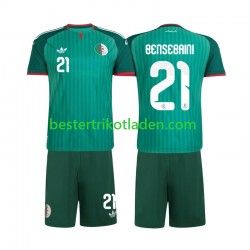 Fußballtrikot Algerien Ramy Bensebaini 21 Auswärts Trikot Away 2026 Kurzarm für Kinder
