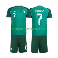Fußballtrikot Algerien Riyad Mahrez 7 Auswärts Trikot Away 2026 Kurzarm für Kinder