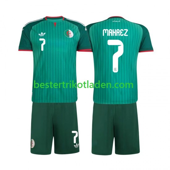 Fußballtrikot Algerien Riyad Mahrez 7 Auswärts Trikot Away 2026 Kurzarm für Kinder