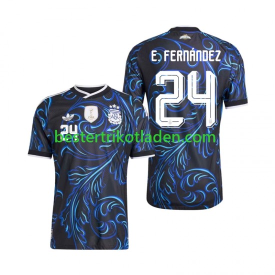 Fußballtrikot Argentinien Enzo Fernandez 24 Auswärts Trikot Away WM 2026 Kurzarm für Herren