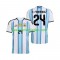 Fußballtrikot Argentinien Enzo Fernandez 24 Heim Trikot Home WM 2026 Kurzarm für Herren
