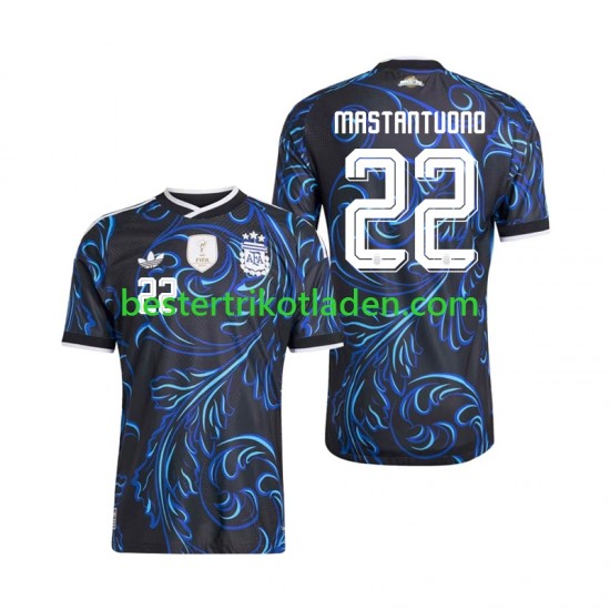 Fußballtrikot Argentinien Franco Mastantuono 22 Auswärts Trikot Away WM 2026 Kurzarm für Herren