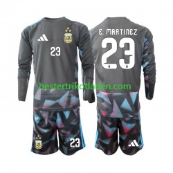 Fußballtrikot Argentinien Emiliano Martinez 23 Torwart Heim Trikot Home WM 2026 Langarm für Kinder