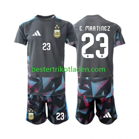 Fußballtrikot Argentinien Emiliano Martinez 23 Torwart Heim Trikot Home WM 2026 Kurzarm für Kinder
