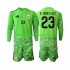 Fußballtrikot Argentinien Emiliano Martinez 23 Torwart Ausweich Trikot 3rd WM 2026 Langarm für Kinder