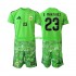Fußballtrikot Argentinien Emiliano Martinez 23 Torwart Ausweich Trikot 3rd WM 2026 Kurzarm für Kinder