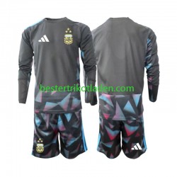 Fußballtrikot Argentinien Torwart Heim Trikot Home WM 2026 Langarm für Kinder