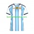 Fußballtrikot Argentinien Heim Trikot Home WM 2026 Kurzarm für Dame