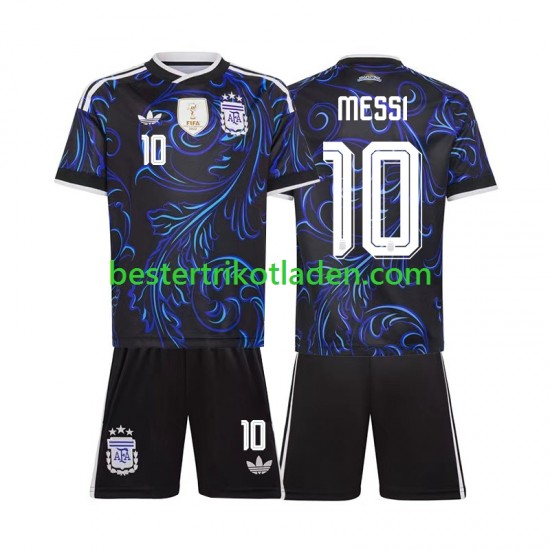 Fußballtrikot Argentinien Lionel Messi 10 Auswärts Trikot Away WM 2026 Kurzarm für Kinder