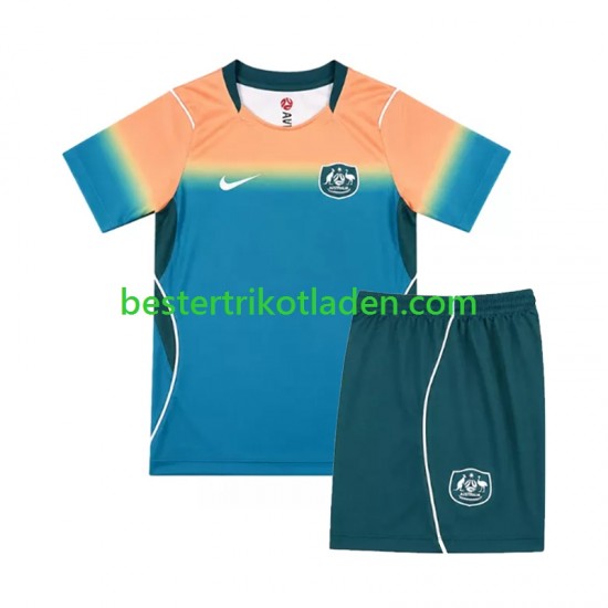 Fußballtrikot Australien Auswärts Trikot Away WM 2026 Kurzarm für Kinder