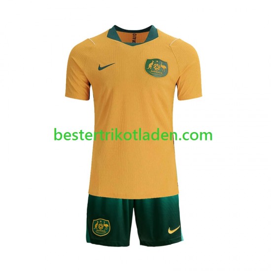 Fußballtrikot Australien Heim Trikot Home WM 2026 Kurzarm für Kinder