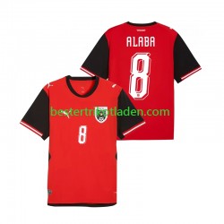 Fußballtrikot Österreich David Alaba 8 Heim Trikot Home WM 2026 Kurzarm für Herren