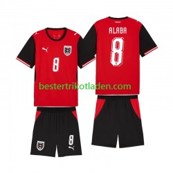 Fußballtrikot Österreich David Alaba 8 Heim Trikot Home WM 2026 Kurzarm für Kinder