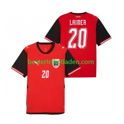 Fußballtrikot Österreich Konrad Laimer 20 Heim Trikot Home WM 2026 Kurzarm für Herren