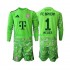 Fußballtrikot FC Bayern München Manuel Neuer 1 Torwart Heim Trikot Home 2026-2027 Langarm für Kinder