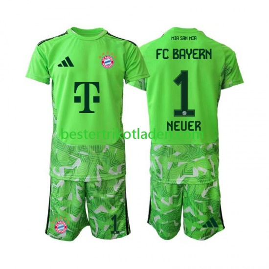 Fußballtrikot FC Bayern München Manuel Neuer 1 Torwart Heim Trikot Home 2026-2027 Kurzarm für Kinder