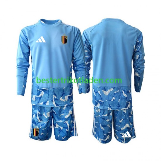 Fußballtrikot Belgien Torwart Heim Trikot Home WM 2026 Langarm für Kinder