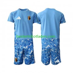 Fußballtrikot Belgien Torwart Heim Trikot Home WM 2026 Kurzarm für Kinder