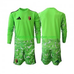 Fußballtrikot Belgien Torwart Ausweich Trikot 3rd WM 2026 Langarm für Kinder