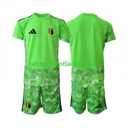 Fußballtrikot Belgien Torwart Ausweich Trikot 3rd WM 2026 Kurzarm für Kinder