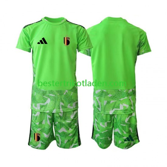 Fußballtrikot Belgien Torwart Ausweich Trikot 3rd WM 2026 Kurzarm für Kinder