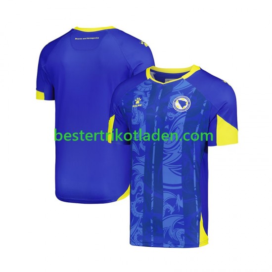Fußballtrikot Bosnien-Herzegowina Heim Trikot Home WM 2026 Kurzarm für Herren