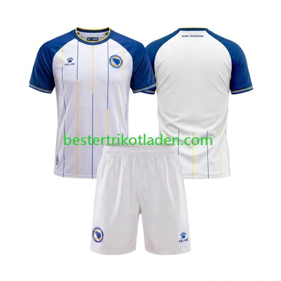 Fußballtrikot Bosnien-Herzegowina Auswärts Trikot Away WM 2026 Kurzarm für Kinder