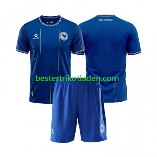 Fußballtrikot Bosnien-Herzegowina Heim Trikot Home WM 2026 Kurzarm für Kinder