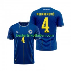 Fußballtrikot Bosnien-Herzegowina Tarik Muharemovic 4 Heim Trikot Home WM 2026 Kurzarm für Herren