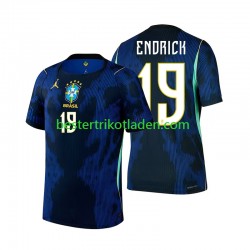 Fußballtrikot Brasilien Endrick 19 Auswärts Trikot Away WM 2026 Kurzarm für Herren