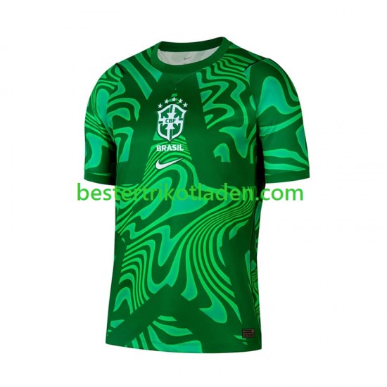 Fußballtrikot Brasilien Torwart Auswärts Trikot Away WM 2026 Kurzarm für Herren