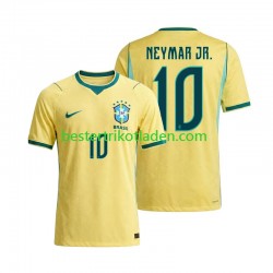 Fußballtrikot Brasilien Neymar JR 10 Heim Trikot Home WM 2026 Kurzarm für Herren