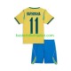 Fußballtrikot Brasilien Raphinha 11 Heim Trikot Home WM 2026 Kurzarm für Kinder