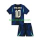 Fußballtrikot Brasilien Ronaldinho 10 Auswärts Trikot Away WM 2026 Kurzarm für Kinder